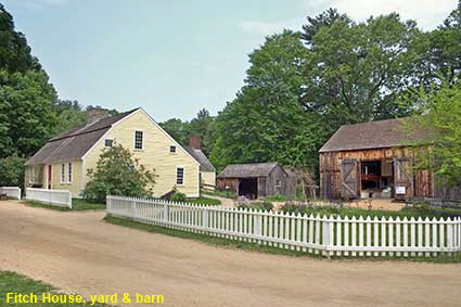  Fitch House, yard & barn, Old Sturbridge Village, MA, USA
