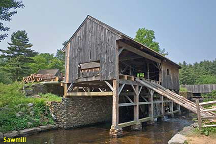  Sawmill, Old Sturbridge Village, MA, USA