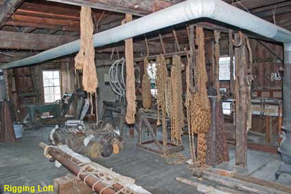 Rigging Loft, 19th Century Village, Mystic Seaport, Mystic, CT, USA  Rigging Loft, 19th Century Village, Mystic Seaport, Mystic, CT, USA