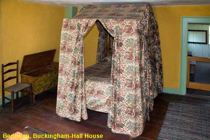 Bedroom, Buckingham-Hall House, 19th Century Village, Mystic Seaport, Mystic, CT, USA  Bedroom, Buckingham-Hall House, 19th Century Village, Mystic Seaport, Mystic, CT, USA