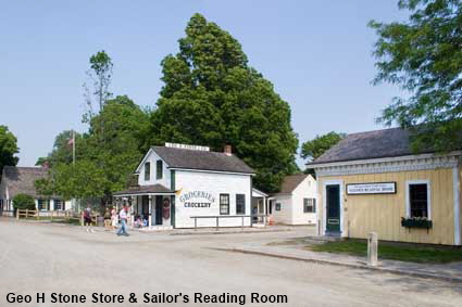 Geo H Stone Store & Sailor's Reading Room, 19th Century Village, Mystic Seaport, Mystic, CT, USA  Geo H Stone Store & Sailor's Reading Room, 19th Century Village, Mystic Seaport, Mystic, CT, USA