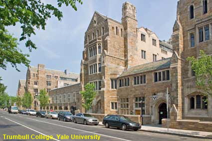  Trumbull College, Yale University, from High & Elm Streets, New Haven, CT, USA