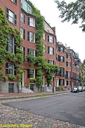 Louisburg Square, Beacon Hill, Boston , MA, USA