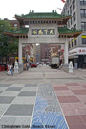  Chinatown Gate, Beach Street, Boston , MA, USA
