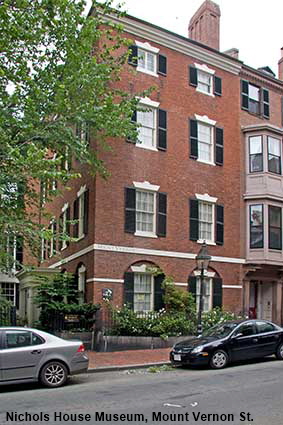  Nichols House Museum, Mount Vernon Street, Beacon Hill, Boston , MA, USA