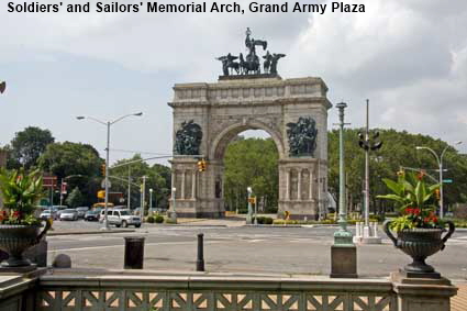  Soldiers' and Sailors' Memorial Arch, Grand Army Plaza, Brooklyn, NYC, NY, USA