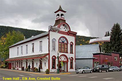 Town Hall (1883), Elk Ave, Crested Butte, CO, USA  Town Hall (1883), Elk Ave, Crested Butte, CO, USA