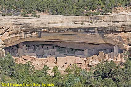 Cliff Palace from Sun Temple, Mesa Verde National Park, CO, USA Cliff Palace from Sun Temple, Mesa Verde National Park, CO, USA