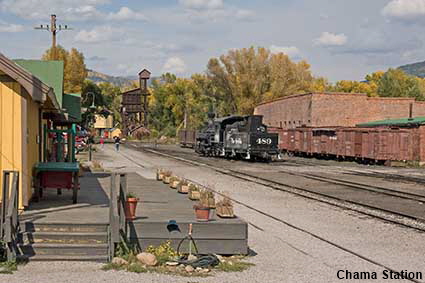 Chama Station, Cumbres & Toltec Railroad, NM, USA  Chama Station, Cumbres & Toltec Railroad, NM, USA