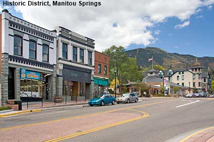 Historic District, Manitou Springs, CO, USA  Historic District, Manitou Springs, CO, USA
