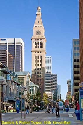 Daniels & Fisher Tower, 16th Street Mall, Denver, CO, USA  Daniels & Fisher Tower, 16th Street Mall, Denver, CO, USA