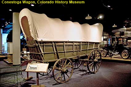 Conestoga Wagon, Colorado History Museum, Denver, CO, USA  Conestoga Wagon, Colorado History Museum, Denver, CO, USA