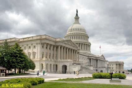  U.S. Capitol from Independence Ave near 1st Street, Washington DC, USA