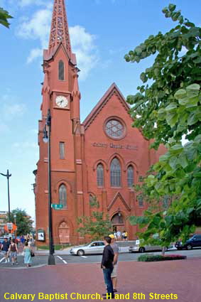  Calvary Baptist Church, H and 8th Streets, Washington DC, USA