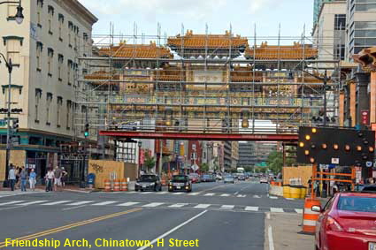 Friendship Arch, Chinatown, H Street, Washington DC, USA