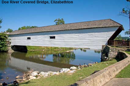 Doe River Covered Bridge, Elizabethton, TN, USA Doe River Covered Bridge, Elizabethton, TN, USA