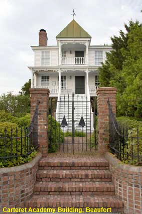 Carteret Academy Building, Front Street, Beaufort, NC, USA Carteret Academy Building, Front Street, Beaufort, NC, USA
