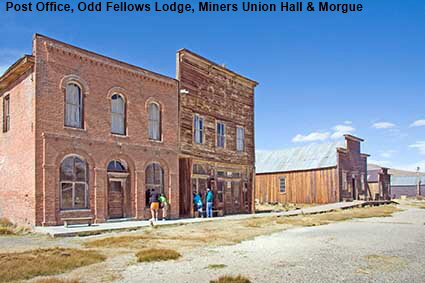  Post Office, Odd Fellows Lodge, Miners Union Hall & Morgue, Bodie State Historic Park, CA, USA.jpg
