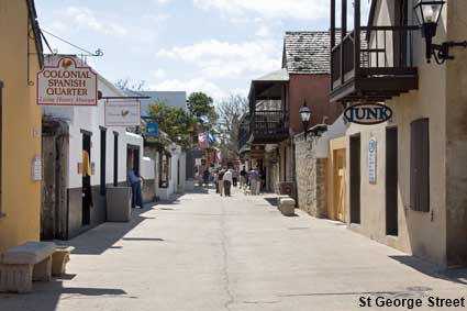 St George Street, St Augustine, FL, USA  St George Street, St Augustine, FL, USA