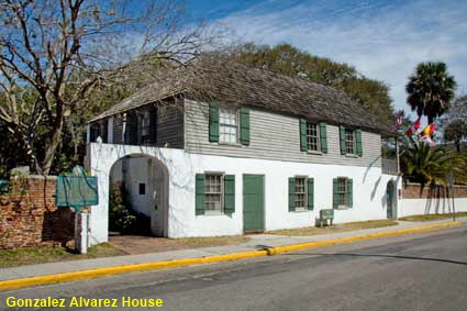 Gonzalez Alvarez House, St Francis Street, St Augustine, FL, USA  Gonzalez Alvarez House, St Francis Street, St Augustine, FL, USA