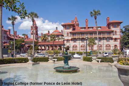 Flagler College (former Ponce de Leon Hotel), St Augustine, FL, USA  Flagler College (former Ponce de Leon Hotel), St Augustine, FL, USA
