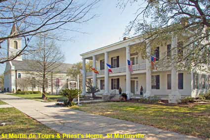 St Martin de Tours & Priest's Home, St Martinville, LA, USA St Martin de Tours & Priest's Home, St Martinville, LA, USA