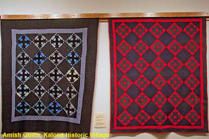 Amish Quilts, Kalona Historic Village, Kalona, IA, USA