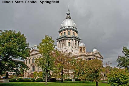 Illinois State Capitol, Springfield, IL, USA