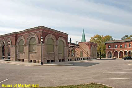 Ruins of Market Hall, Pullman SHS, Chicago, IL, USA
