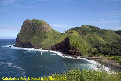  Kahakuloa Bay & Head from Route 340, Maui, HI, USA