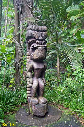  'Ku' Tiki, Hawaii Tropical Botanical Garden, Hawaii , HI, USA