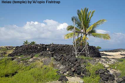  Heiau (temple) by'Ai'opio Fishtrap, Kaloko-Honokohau NHP, Hawaii , HI, USA