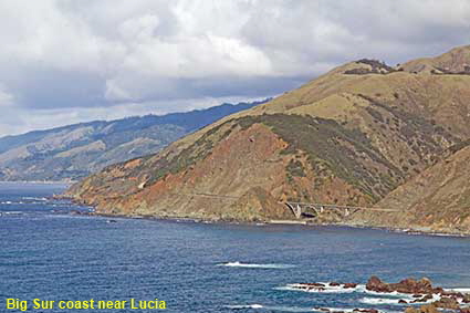 Big Sur coast near Lucia, CA, USA
