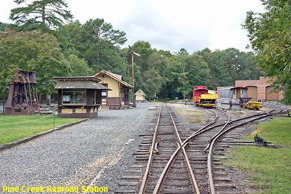 Pine Creek Railroad Station, Allaire State Park, NJ, USA