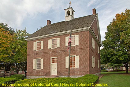 Reconstruction of Colonial Court House, Colonial Complex, York, PA, USA