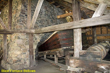 Blast furnace bellows, Saugus Iron Works NHP, Saugus, MA, USA