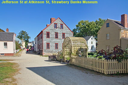 Jefferson St at Atkinson St, Strawbery Banke Museum, Portsmouth, NH, USA