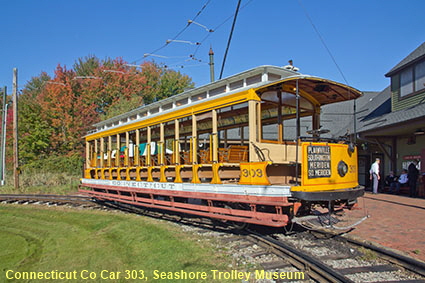 Connecticut Co Car 303, Seashore Trolley Museum, Kennebunkport, ME, USA