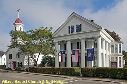 Village Baptist Church & Nott House, Kennebunkport, ME, USA