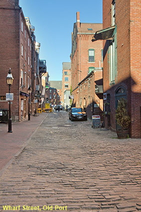 Wharf Street, Old Port, Portland, ME, USA 