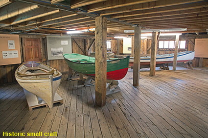 Historic small craft, Maine Maritime Museum, Bath, ME, USA
