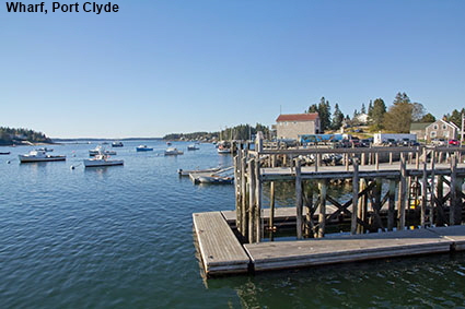 Wharf, Port Clyde, ME, USA