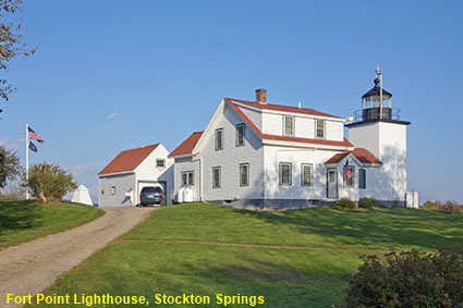 Fort Point Lighthouse, Stockton Springs, ME, USA