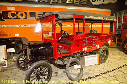 1919 Model T Ford half ton truck, Cole Land Transportation Museum, Bangor, ME, USA