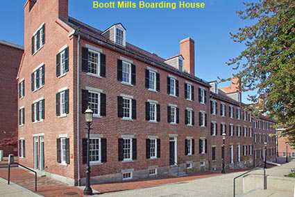 Boott Mills Boarding House, Lowell, MA, USA