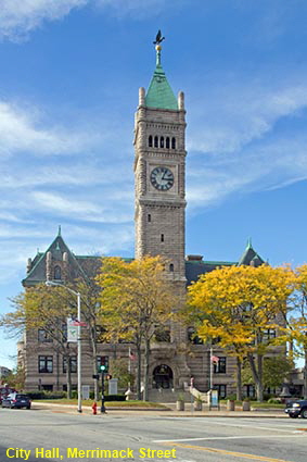 City Hall, Merrimack Street, Lowell, MA, USA