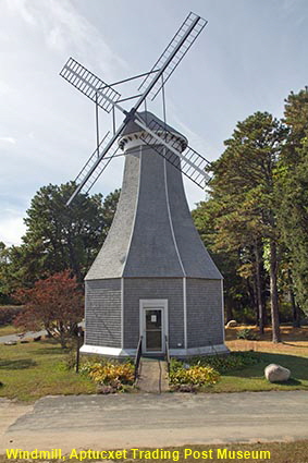 Windmill, Aptucxet Trading Post Museum, Bourne, MA, USA