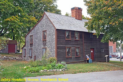 Jabez Howland House, Sandwich Street, Plymouth, MA, USA Commercial Street at Ryder Street, Provincetown, Cape Cod, MA, USA