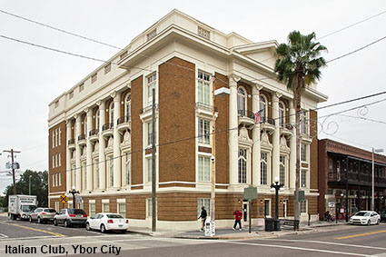 Italian Club, 7th Avenue at Angel Oliva Street, Ybor City, Tampa, FL, USA