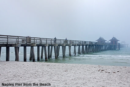 Naples Pier from beach, Naples, FL, USA Naples Pier from beach, Naples, FL, USA